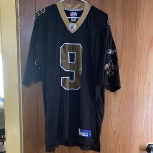 Reebok Men's Black and Gold Jersey